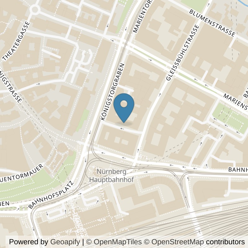 Map: location of FIT STAR Nürnberg-Zentrum in Nürnberg