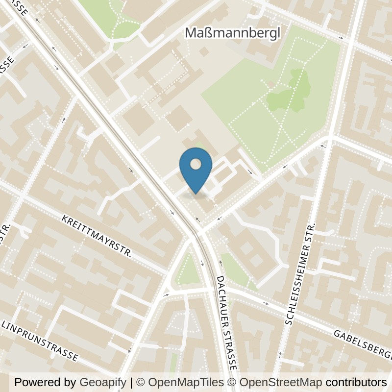 Map: location of FIT STAR Neuhausen in München