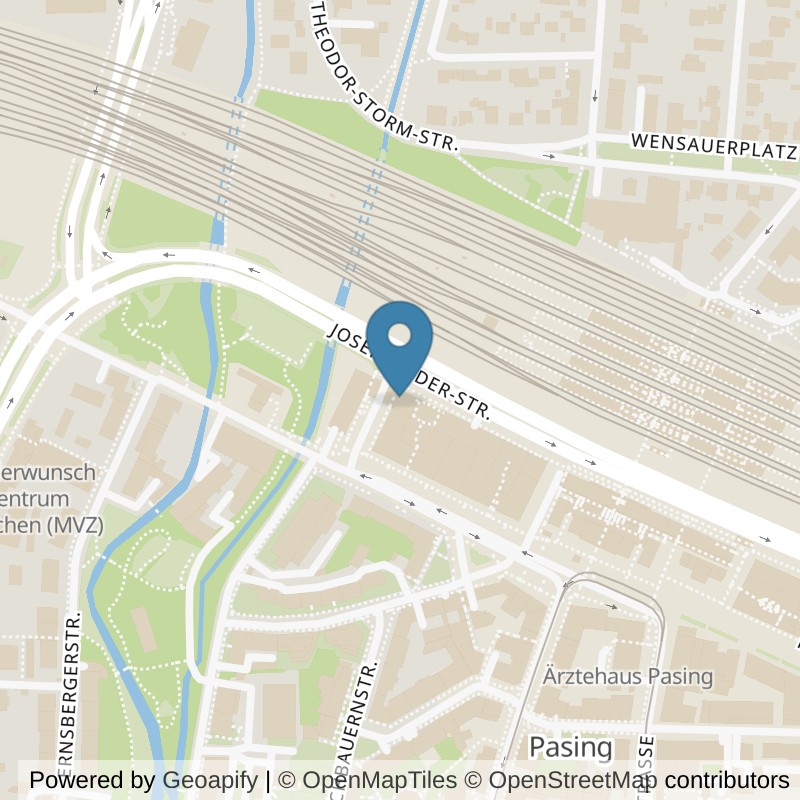 Map: location of FIT STAR Pasing in München