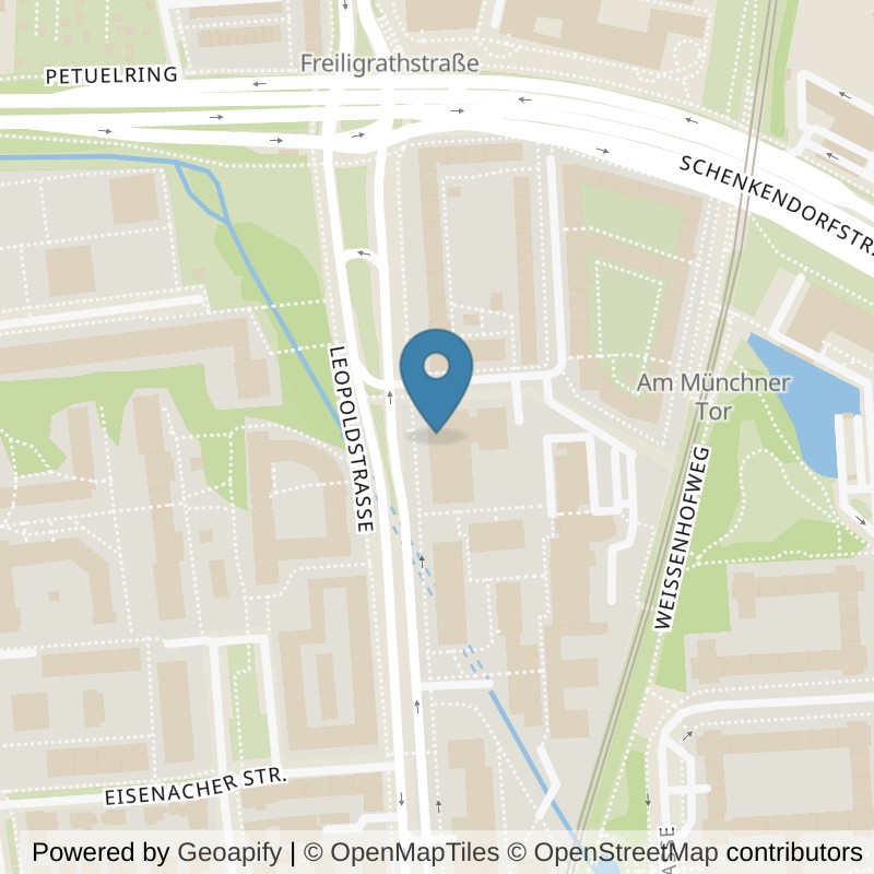 Map: location of FIT STAR Schwabing in München