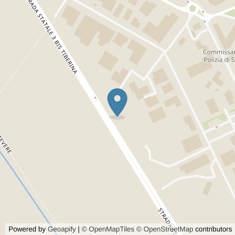 Map: location of FitUP Città di Castello in Città di Castello PG