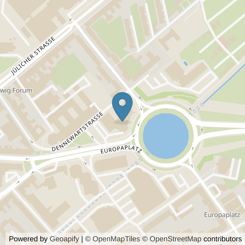 Map: location of FitX Aachen-Europaplatz in Aachen