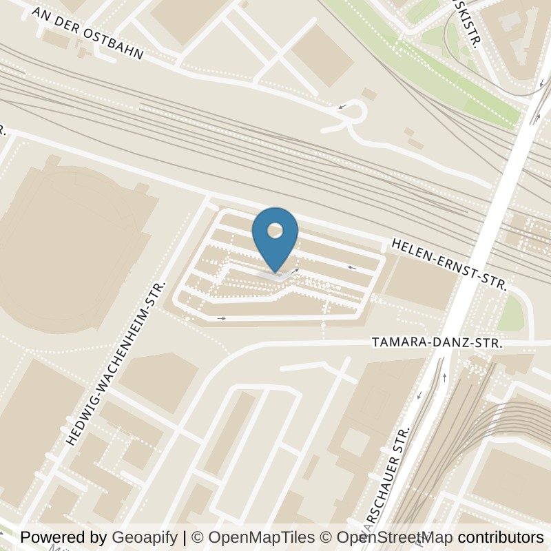 Map: location of FitX Berlin-East Side Mall in Berlin