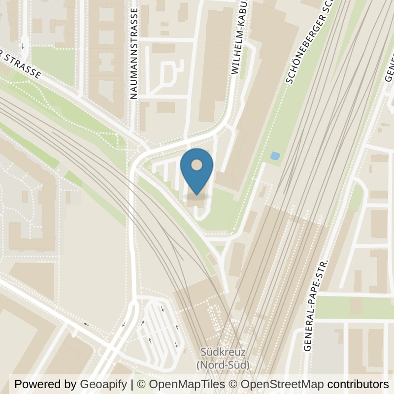 Map: location of FitX Berlin-Südkreuz in Berlin