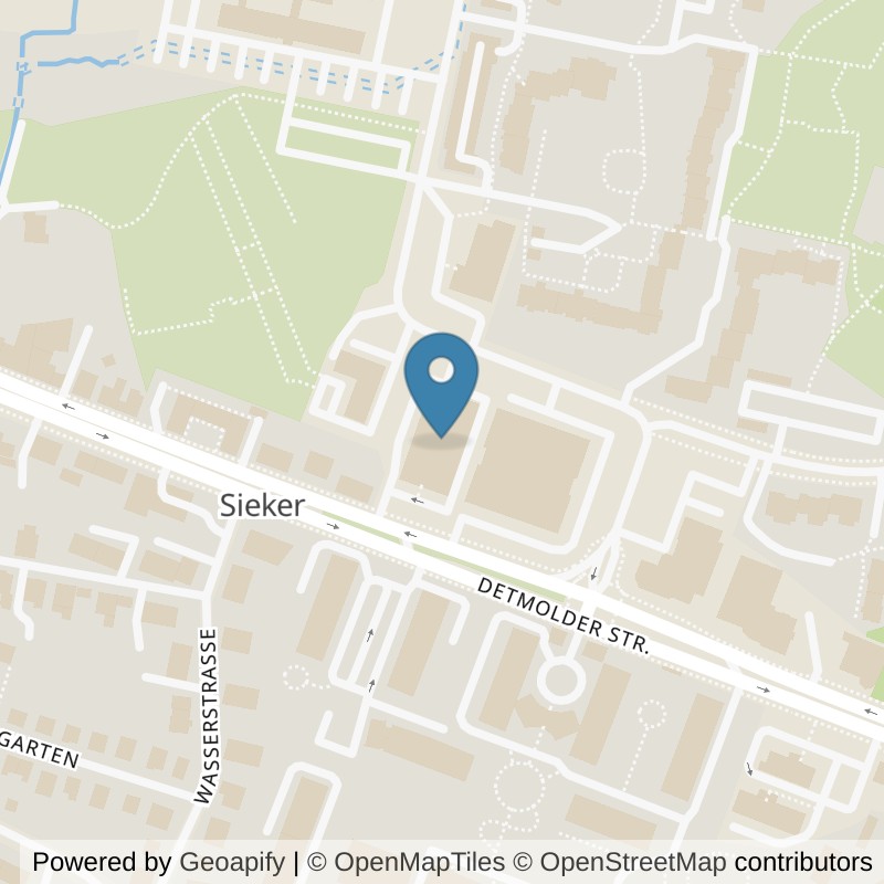 Map: location of FitX Bielefeld-Detmolder-Str-279 in Bielefeld