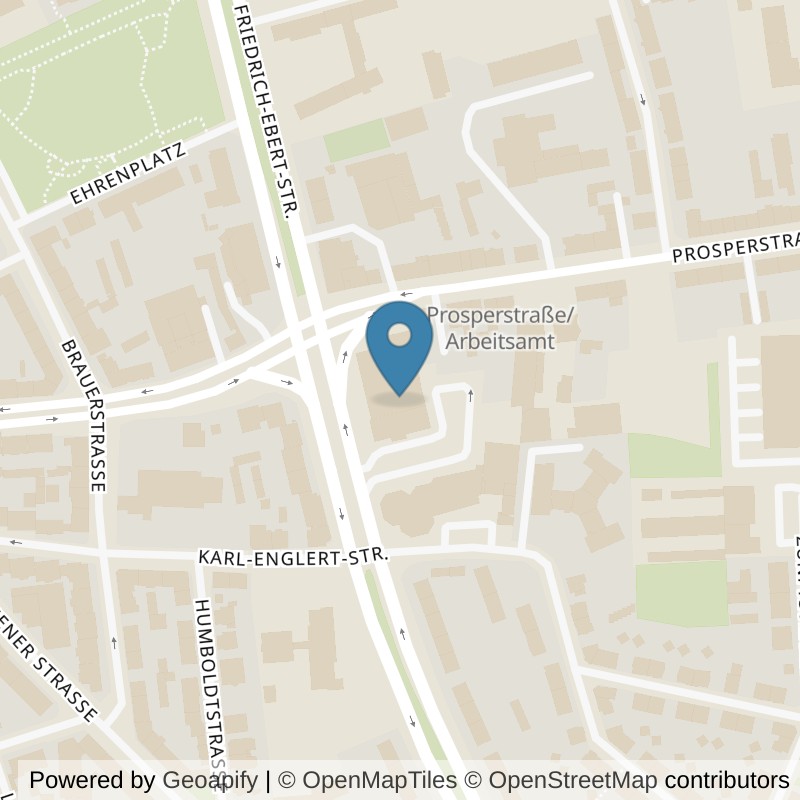 Map: location of FitX Bottrop-Stadtmitte in Bottrop