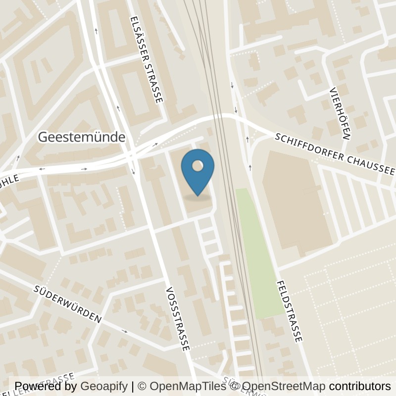 Map: location of FitX Bremerhaven-Vossstrasse-5a in Bremerhaven