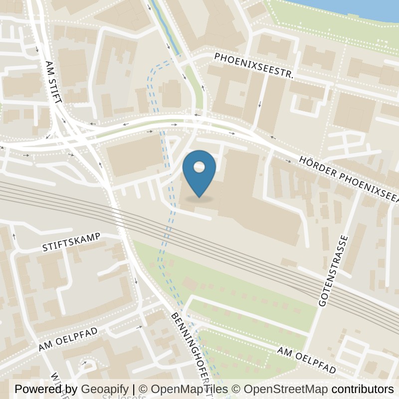 Map: location of FitX Dortmund-Phoenix See in Dortmund