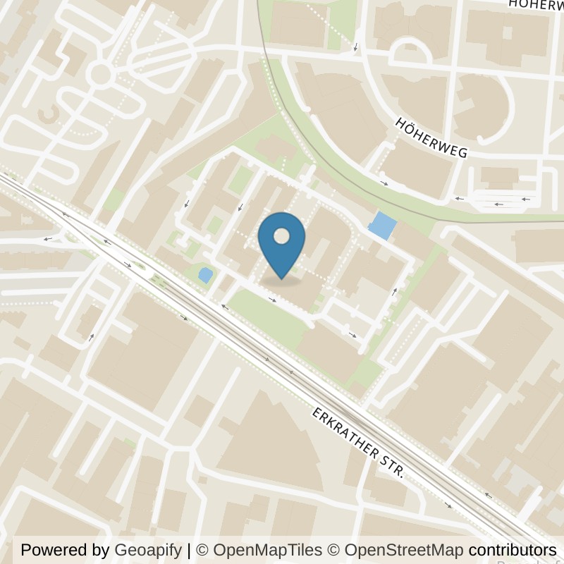 Map: location of FitX Düsseldorf-Erkrather-Str-230 in Düsseldorf