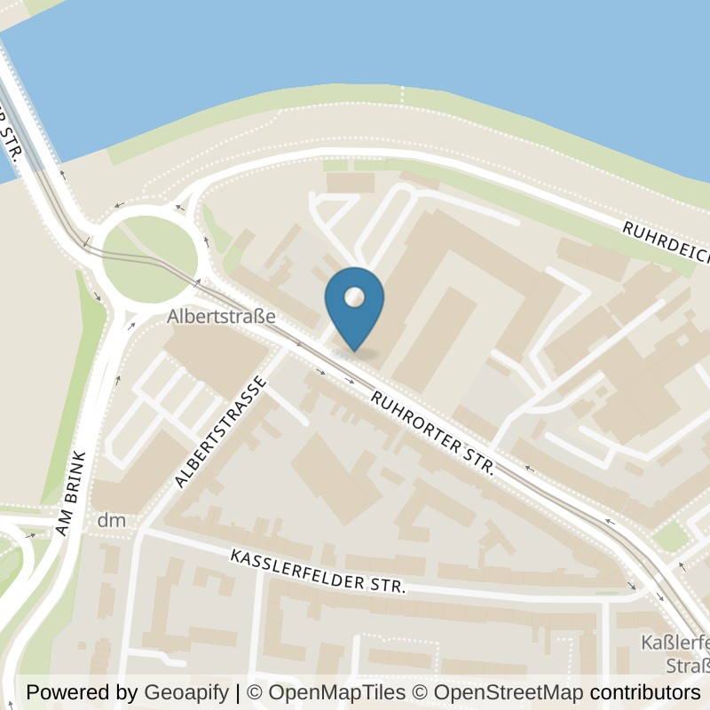 Map: location of FitX Duisburg-Hafen in Duisburg