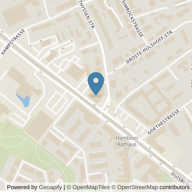 Map: location of FitX Duisburg-Hamborn in Duisburg