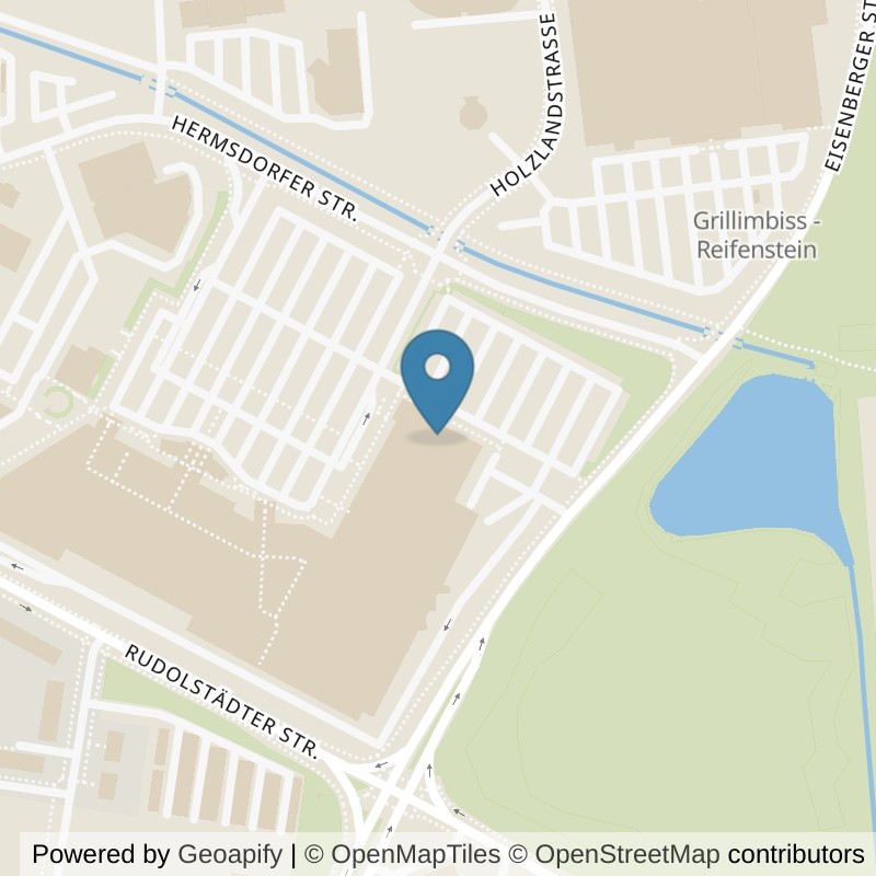 Map: location of FitX Erfurt-Hermsdorfer-Str-4 in Erfurt