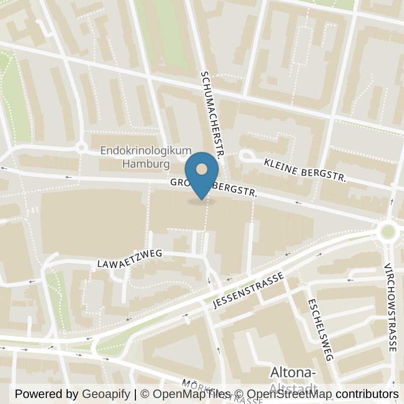 Map: location of FitX Fitnessstudio-Hamburg-Altona in Hamburg