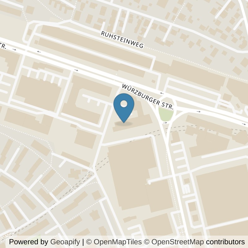 Map: location of FitX Fürth-Siemensstrasse-3 in Fürth