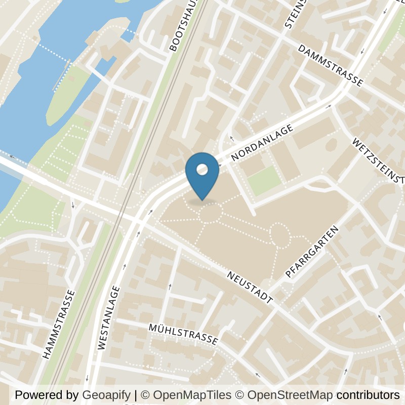 Map: location of FitX Gießen-Innenstadt in Gießen
