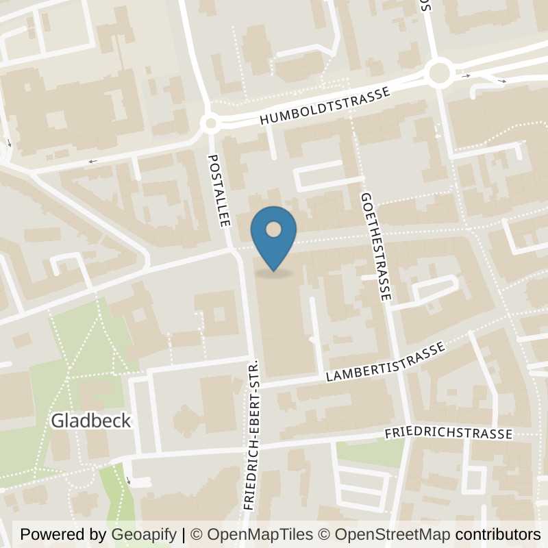 Map: location of FitX Gladbeck-Mitte in Gladbeck