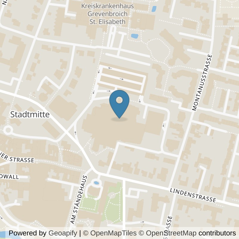 Map: location of FitX Grevenbroich in Grevenbroich