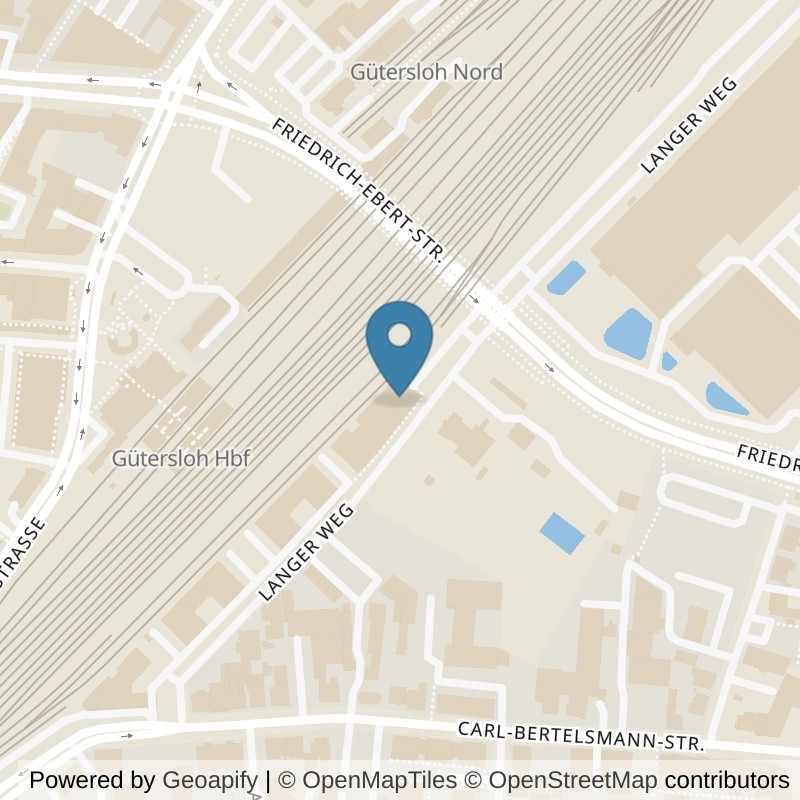 Map: location of FitX Gütersloh-Langer-Weg-11 in Gütersloh