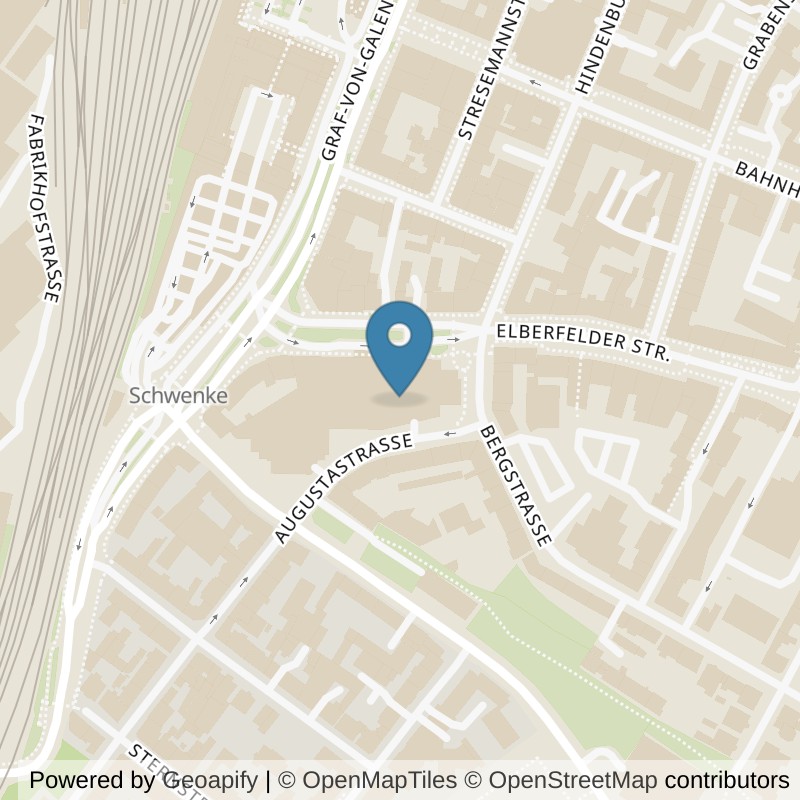 Map: location of FitX Hagen-Mitte in Hagen