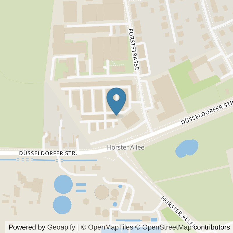 Map: location of FitX Hilden in Hilden