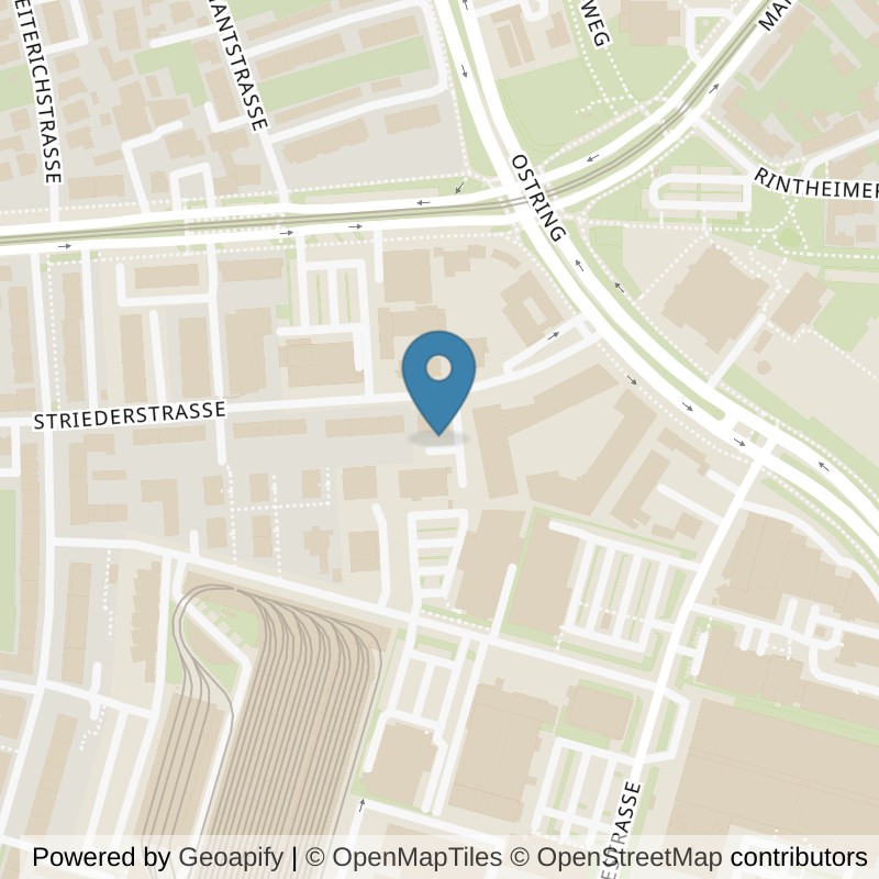 Map: location of FitX Karlsruhe-Oststadt in Karlsruhe