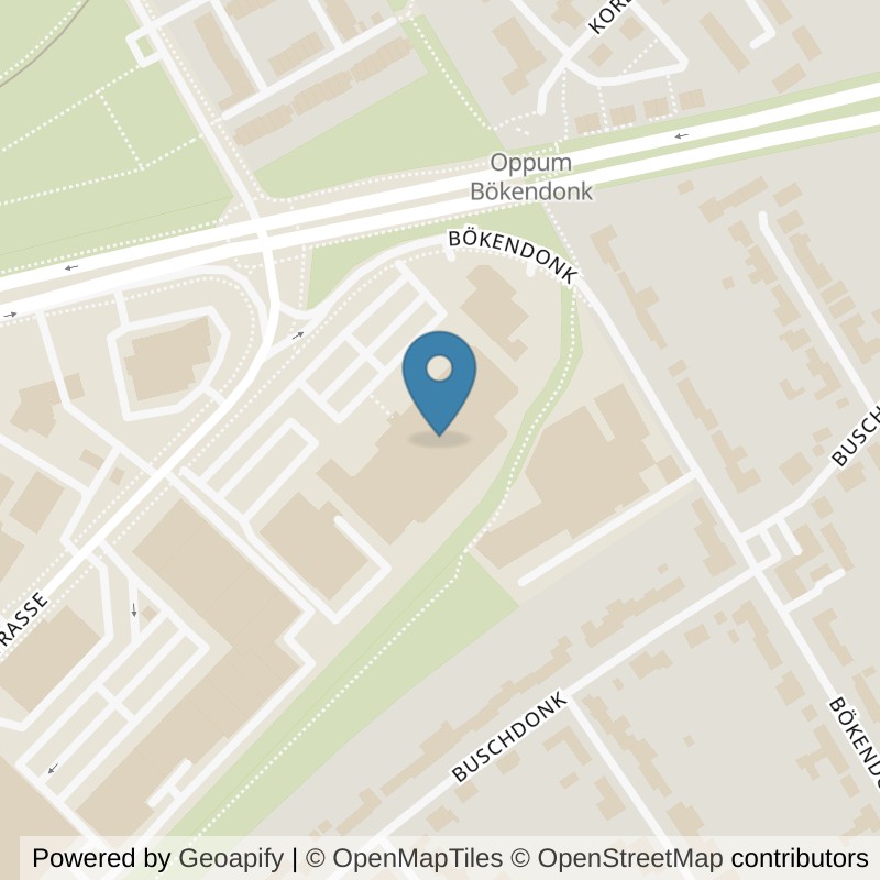 Map: location of FitX Krefeld-Oppum in Krefeld