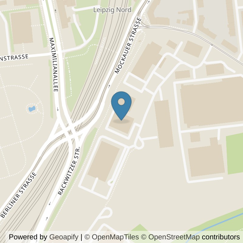Map: location of FitX Leipzig-Wollkämmereistrasse-4 in Leipzig