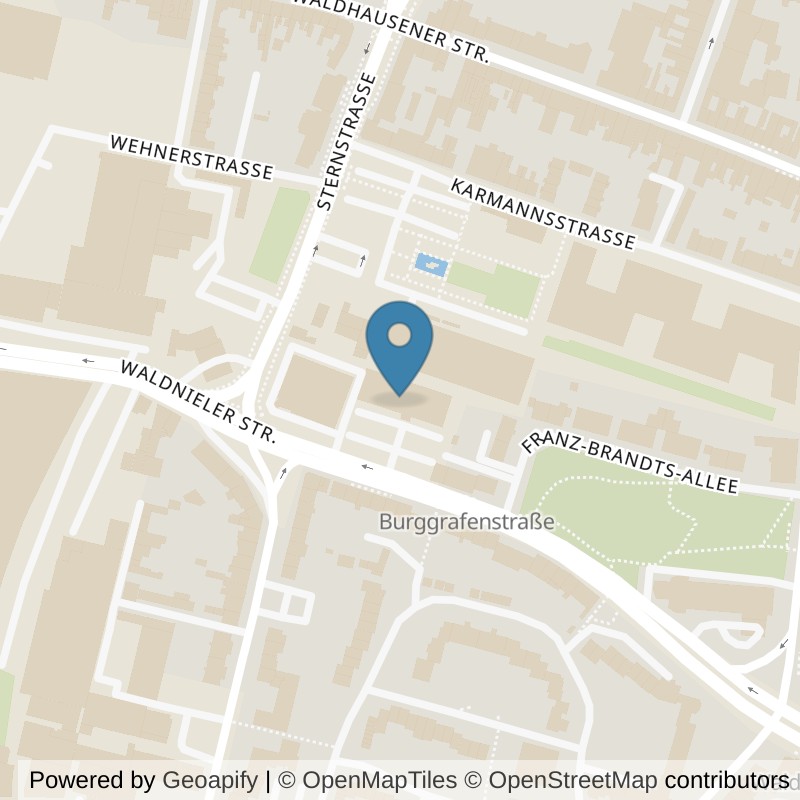 Map: location of FitX Mönchengladbach-Waldnieler-Str-50 in Mönchengladbach