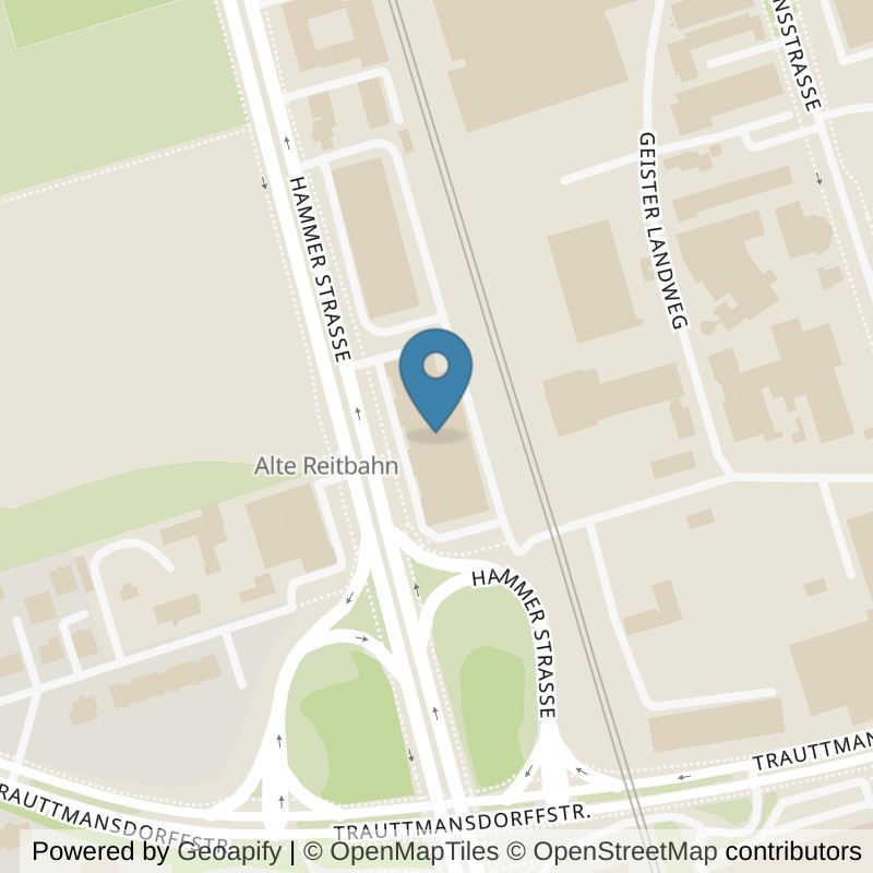 Map: location of FitX Münster-Berg Fidel in Münster