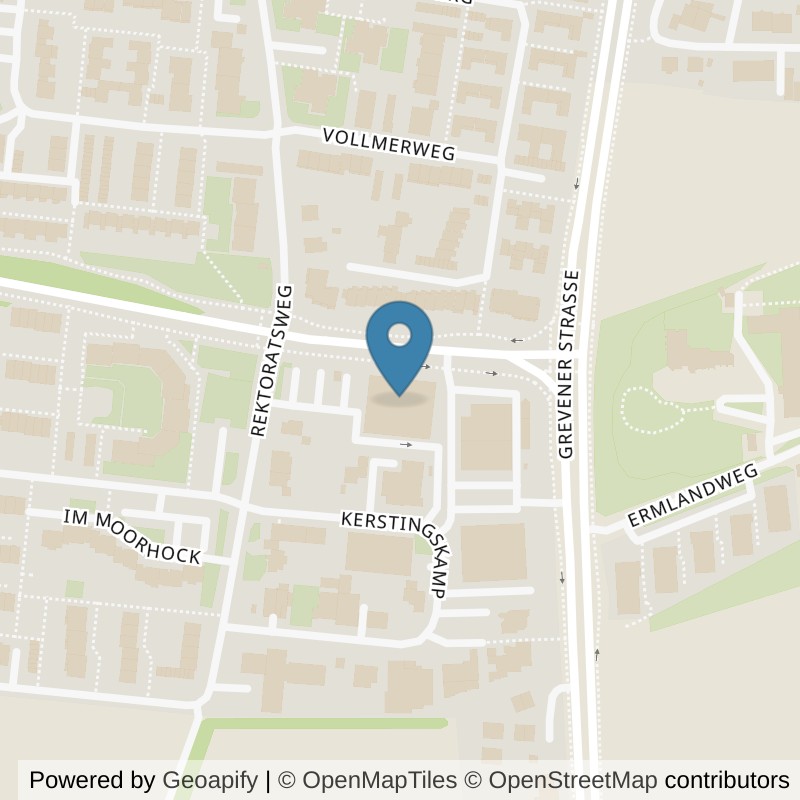 Map: location of FitX Münster-Kinderhaus in Münster