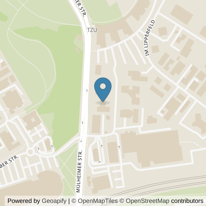 Map: location of FitX Oberhausen-Marienviertel in Oberhausen