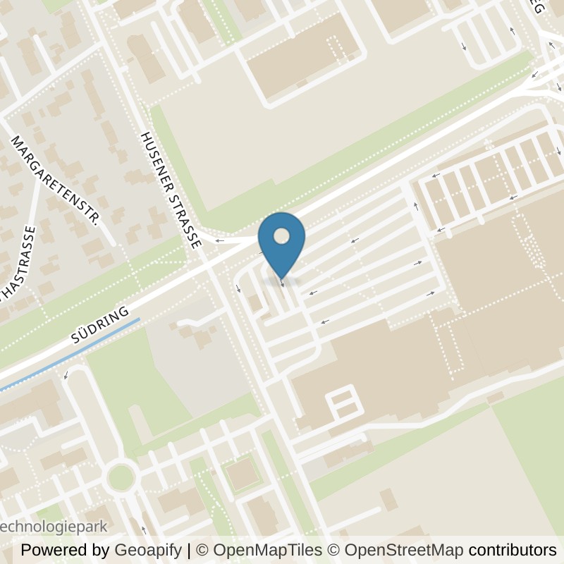 Map: location of FitX Paderborn-Südring in Paderborn
