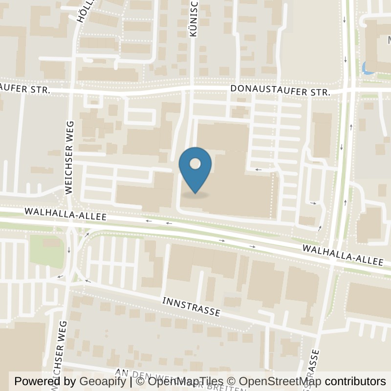Map: location of FitX Regensburg-Donaustaufer-Str-128 in Regensburg