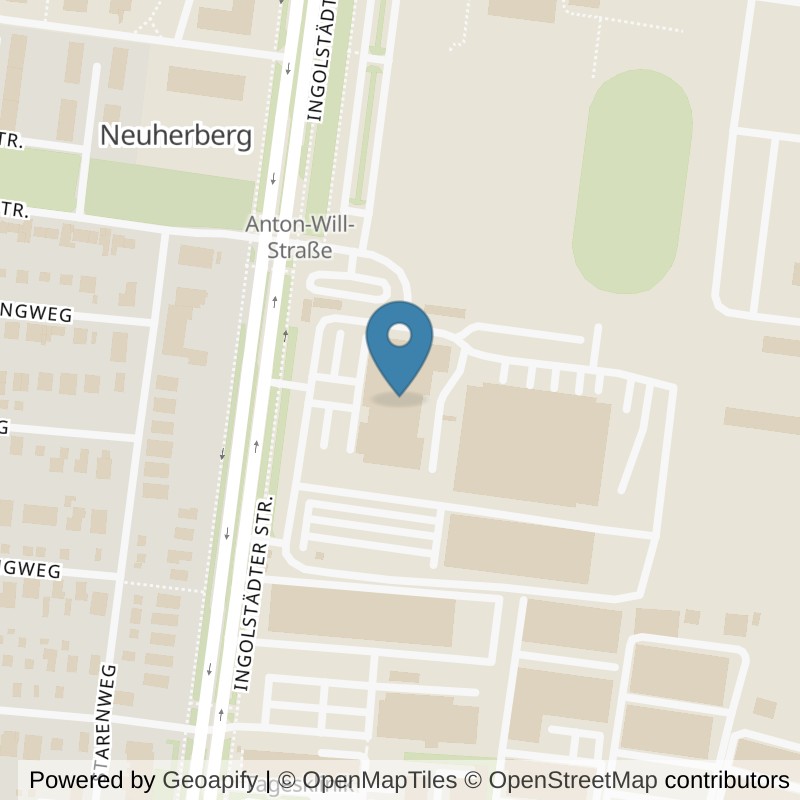 Map: location of FitX München Schwabing-Freimann in München