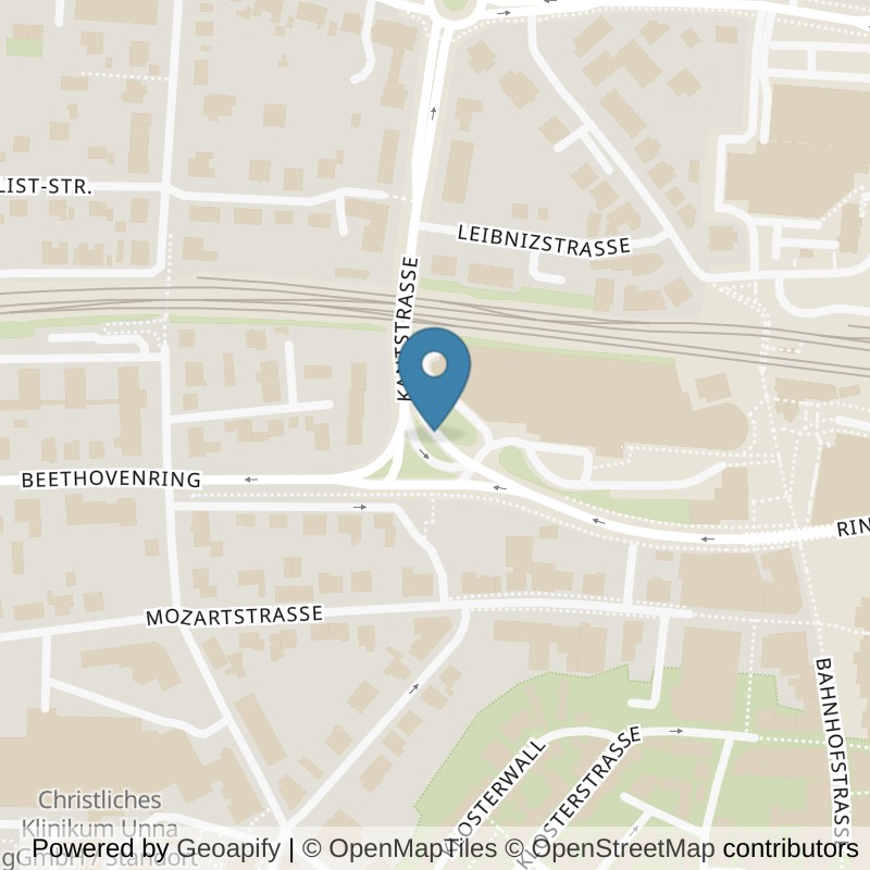 Map: location of FitX Unna in Unna