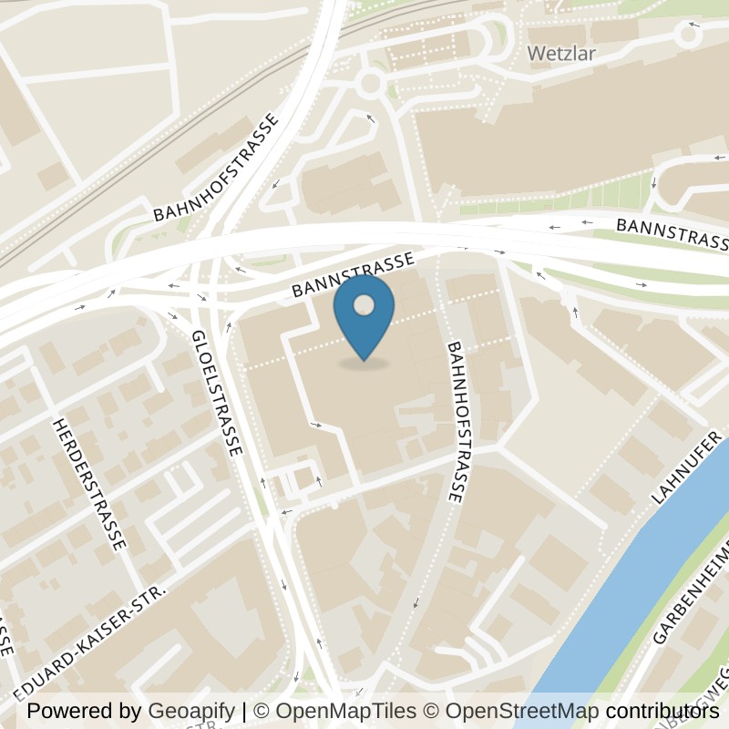 Map: location of FitX Wetzlar-Neustadt in Wetzlar