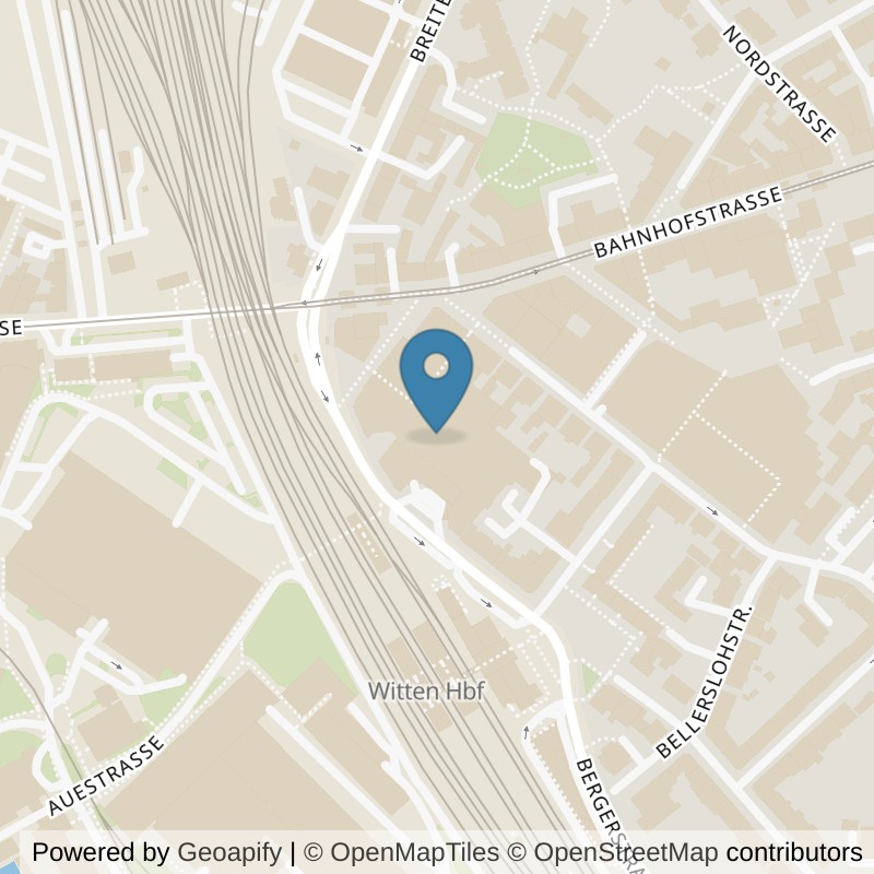 Map: location of FitX Witten-Mitte in Witten