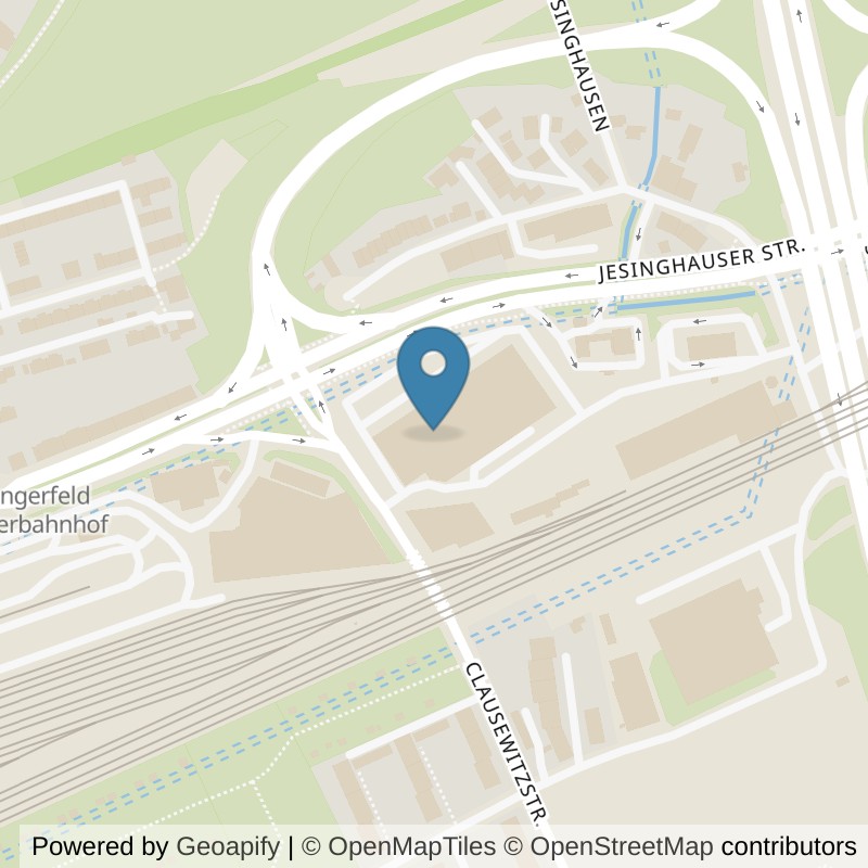 Map: location of FitX Wuppertal-Langerfeld in Wuppertal