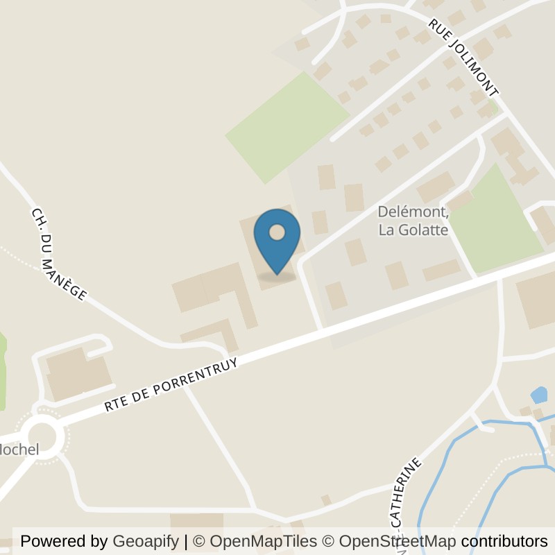 Map: location of FiveClub Fitness in Delémont
