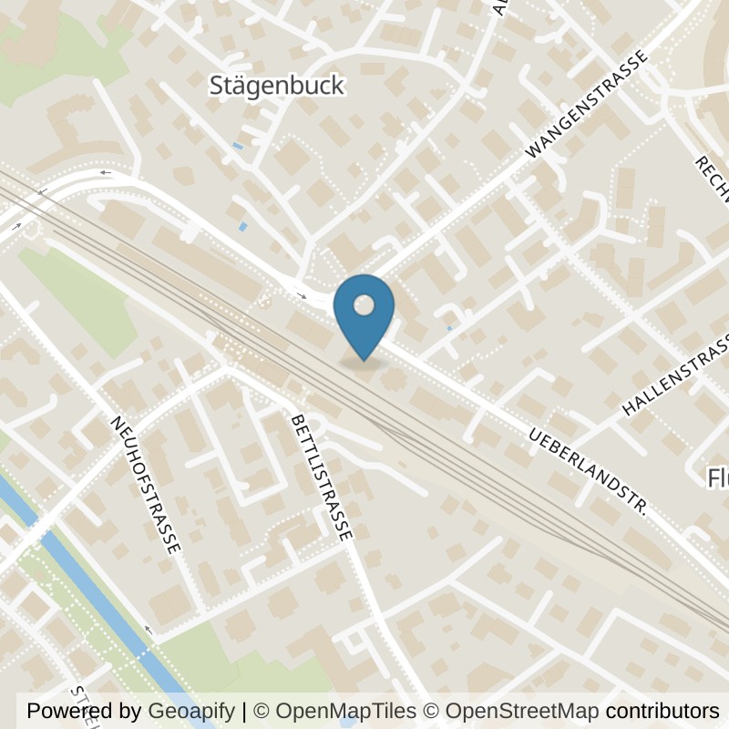 Map: location of Flex Inn 24h Fitnessclub in Dübendorf