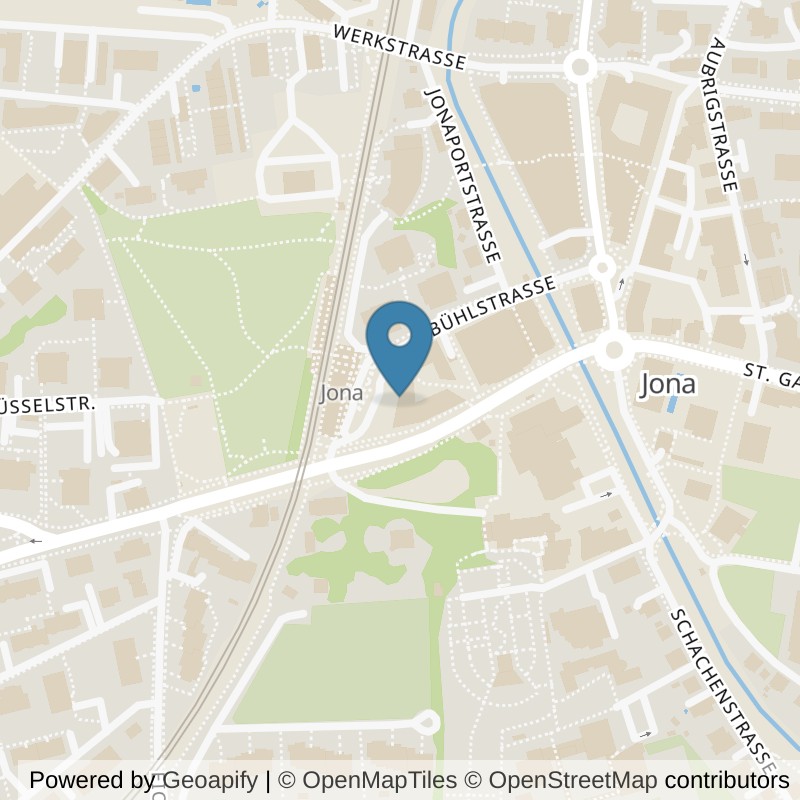 Map: location of FNH Training Jona in Rapperswil-Jona