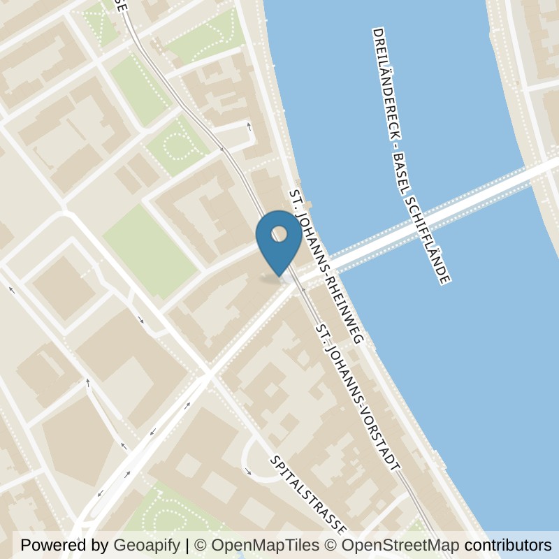 Map: location of Forum Fitness in Basel