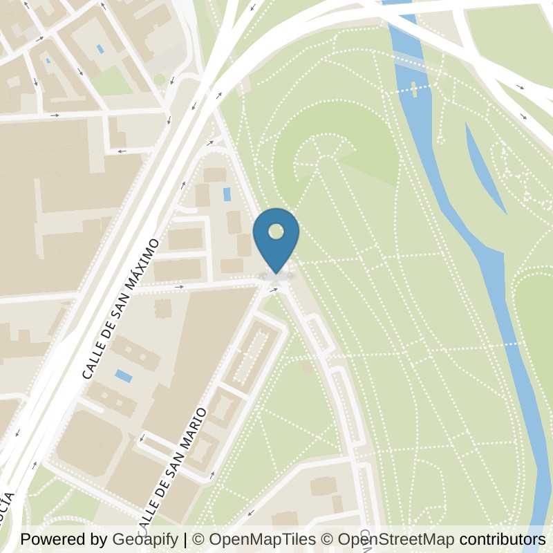 Map: location of Forus Caja Mágica in Madrid