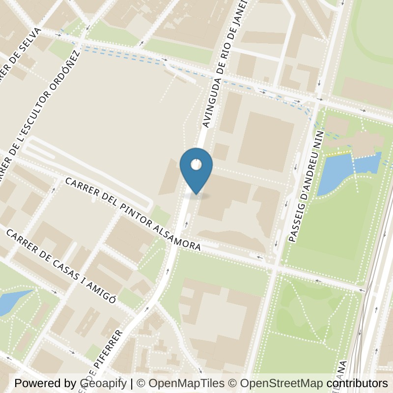 Map: location of Forus Can Dragó in Barcelona
