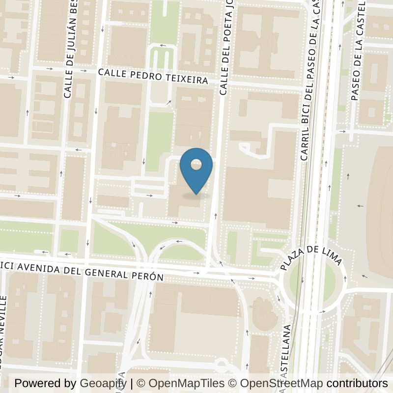 Map: location of Forus Capitán Haya in Madrid