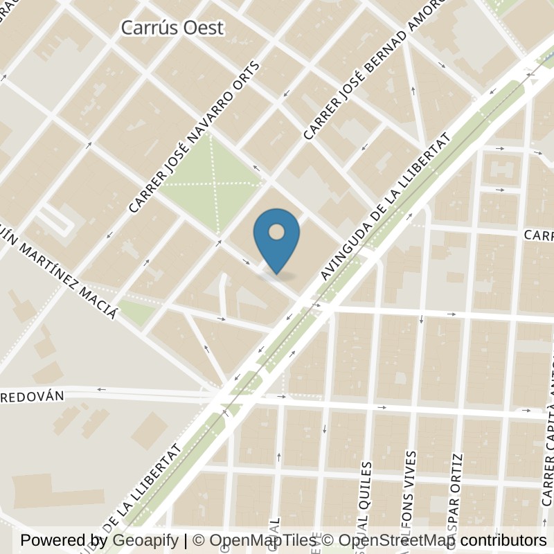 Map: location of Forus Elche in Elche