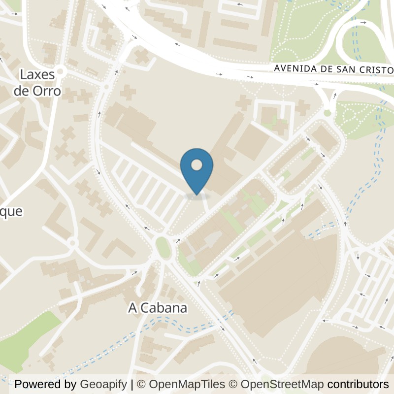 Map: location of Forus Elviña in A Coruna
