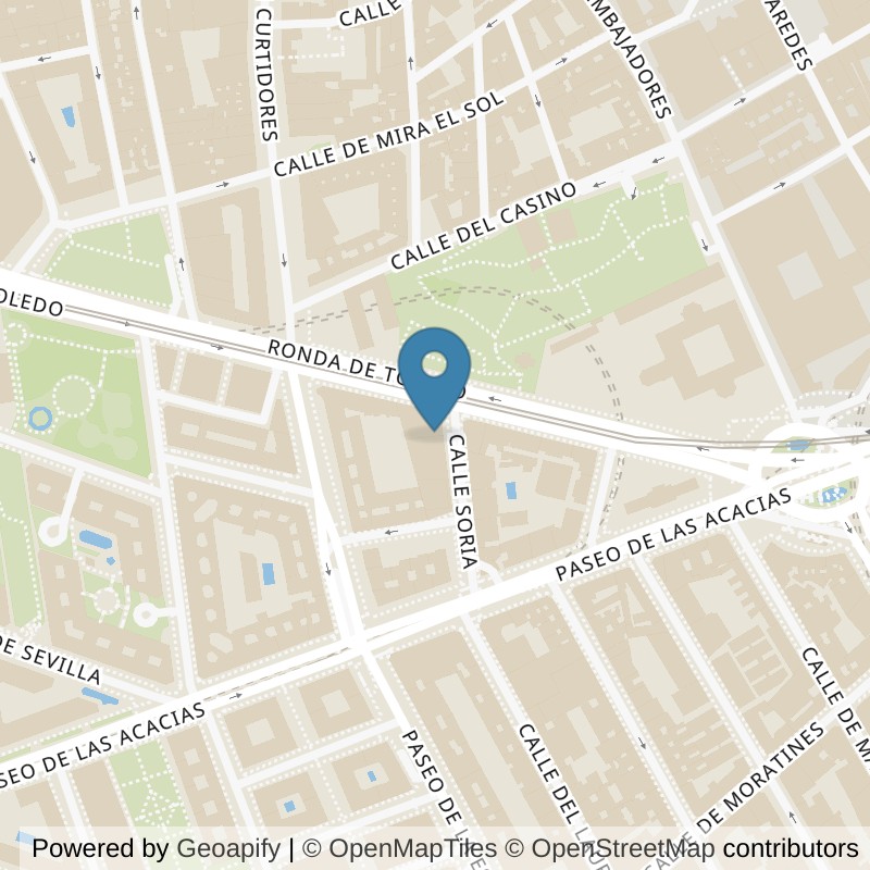 Map: location of Forus Embajadores in Madrid