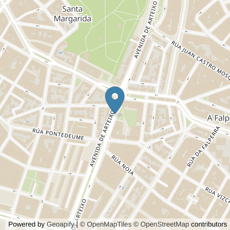 Map: location of Forus Sardiñeira in A Coruna