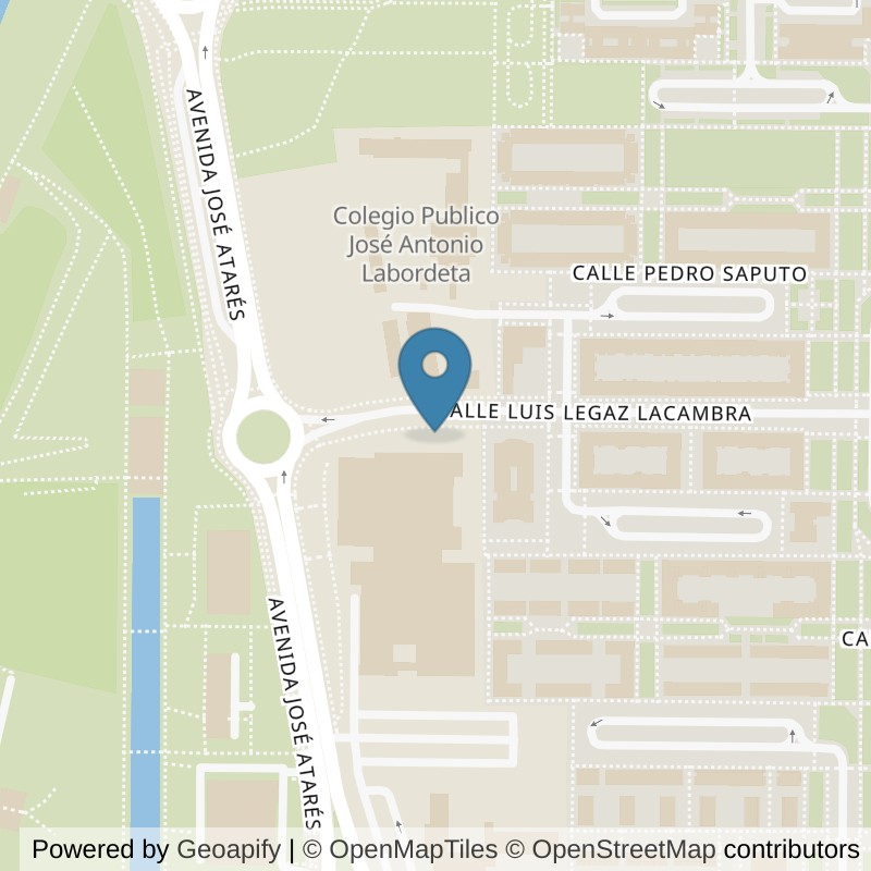 Map: location of Forus Siglo XXI in Zaragoza
